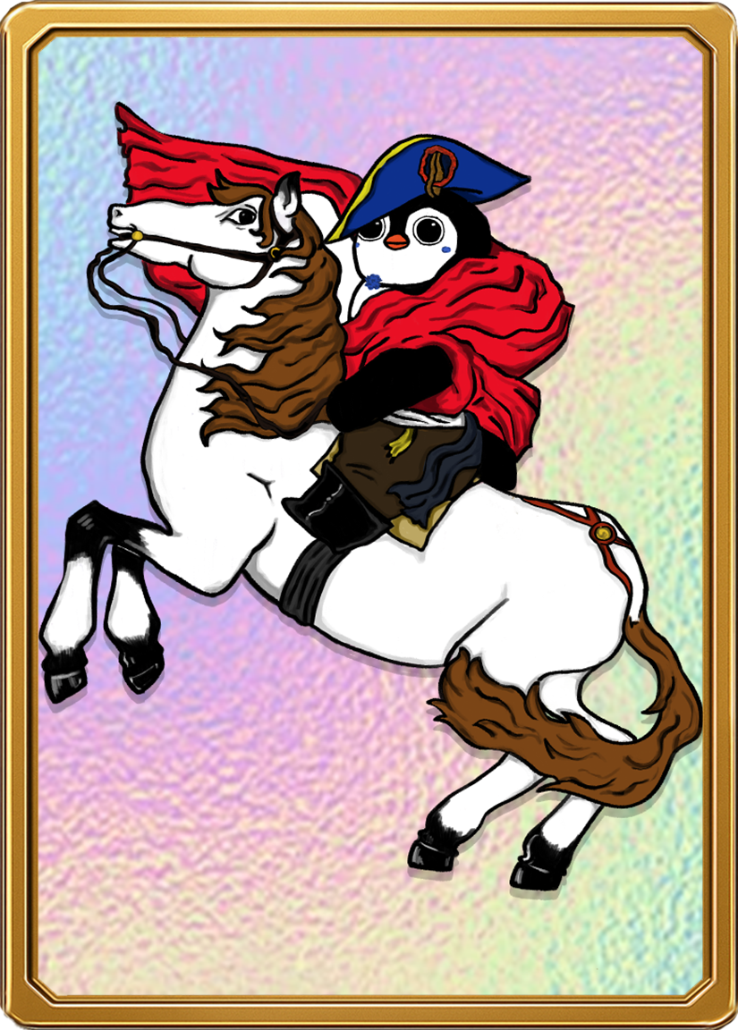 Penguino Napoleon Art Card