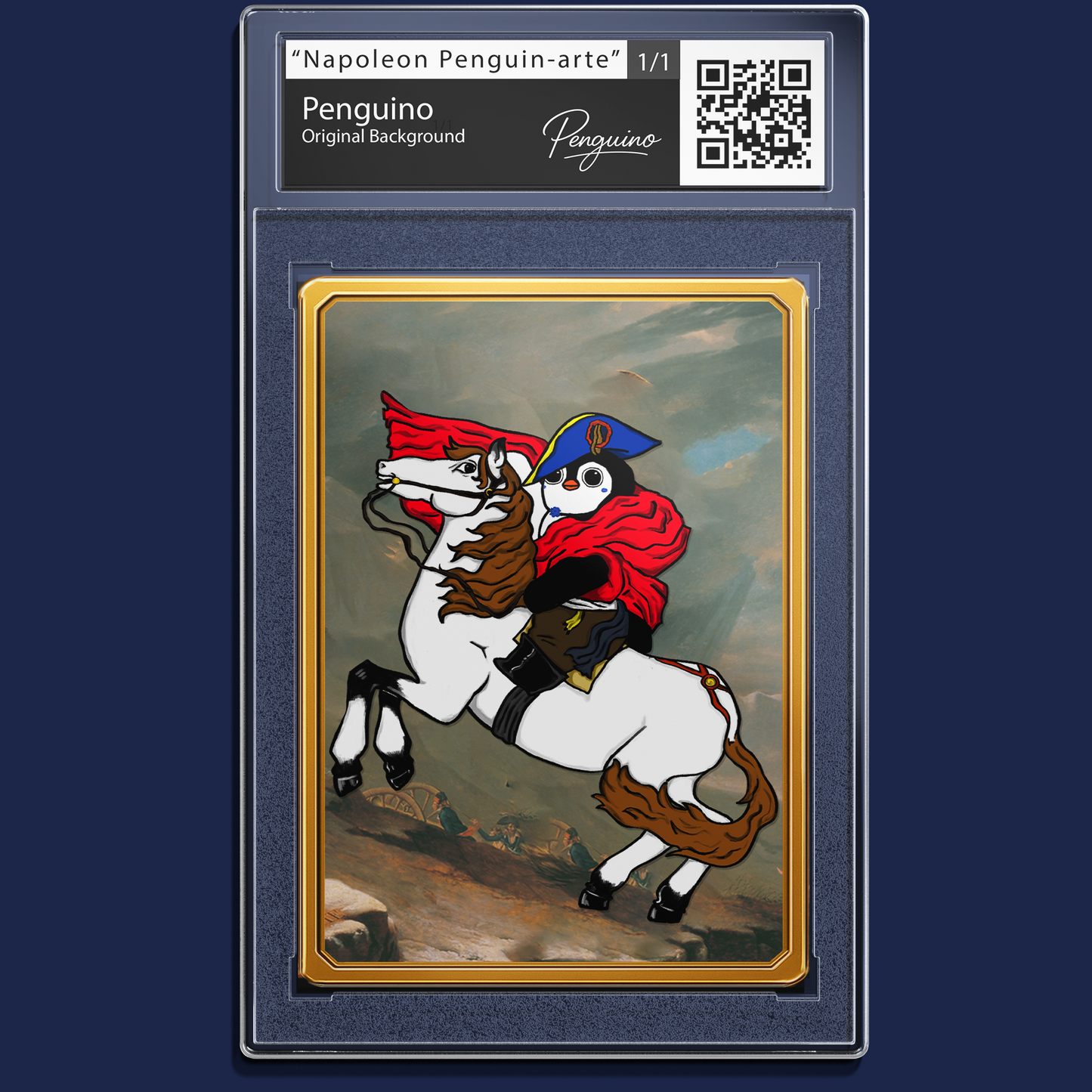 Penguino Napoleon Art Card