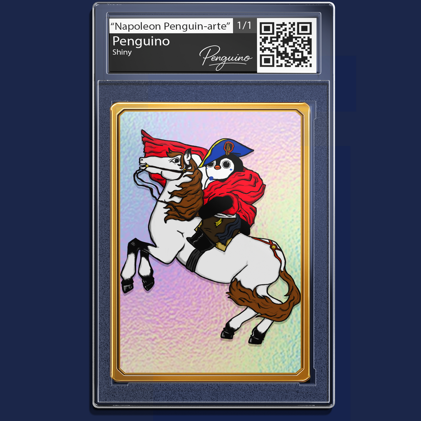Penguino Napoleon Art Card