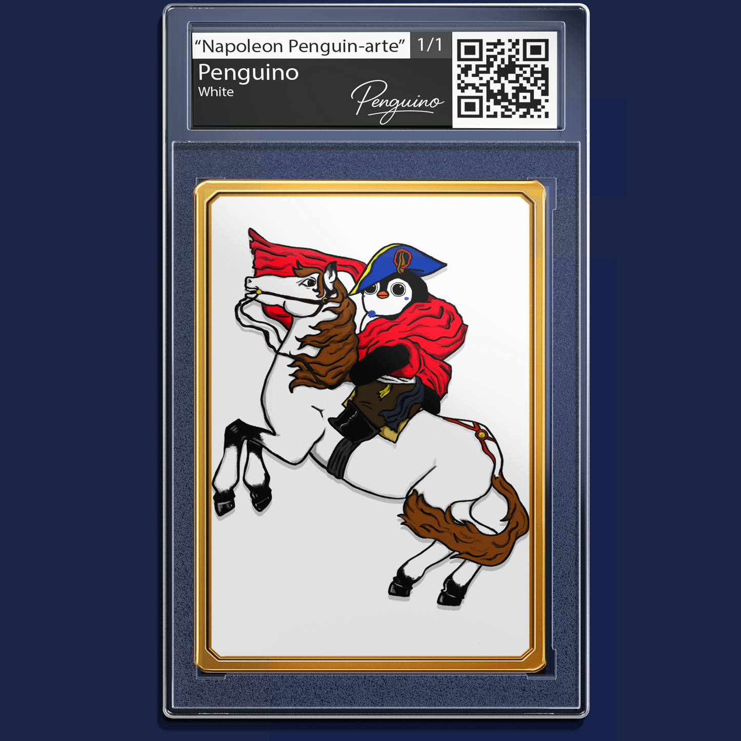 Penguino Napoleon Art Card