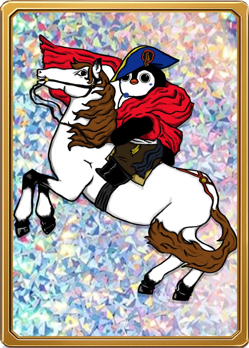 Penguino Napoleon Art Card