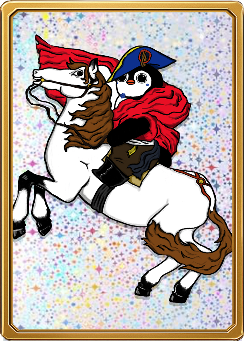 Penguino Napoleon Art Card